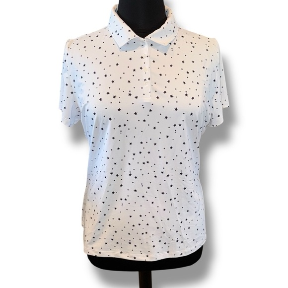LADY HAGEN Women’s USA Mini Star Golf Polo - XXL Mini Star White - Picture 3 of 12